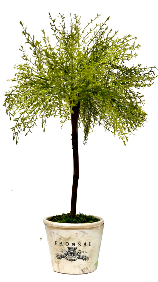 02-28-26 Sat (12pm-3pm) 22in Faux Topiary Tree & Embellished Planter