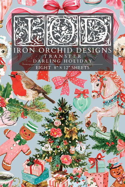 Darling Holiday - 8 Sheet, 8x12 Pad IOD Decor Transfer™ 2026 Limited