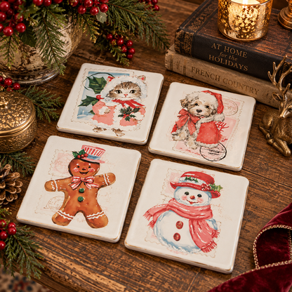 TBD Holiday Coaster Set