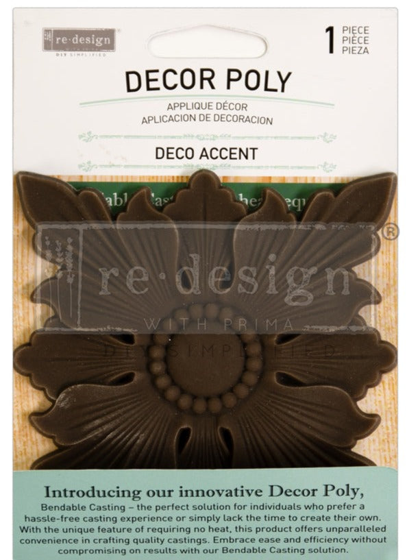 Deco Accent 6"x4.25" - Redesign Decor Poly Applique