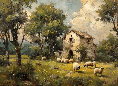 Elysium Homestead EL016 - 21 x 29 Decoupage Tissue Elsie Lane