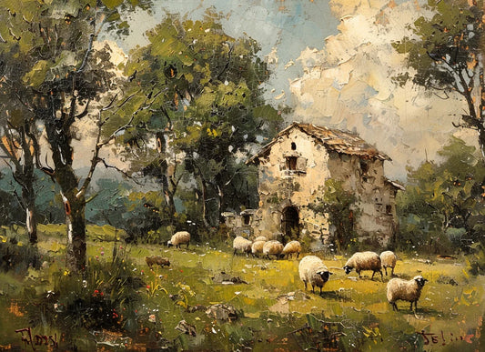 Elysium Homestead EL016 - 21 x 29 Decoupage Tissue Elsie Lane