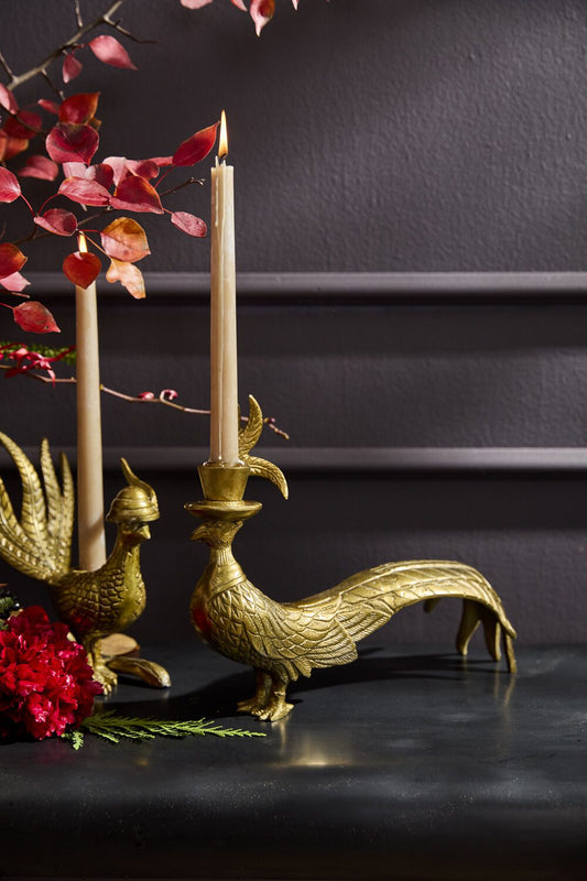 Emerson - Authentic E&E Eloise Collection Antique-Gold Aluminum Candlestick
