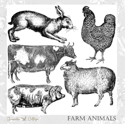 Farm Animals - IOD Decor Stamp