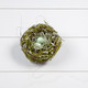 6" Twig Bird Nest, Aqua Eggs