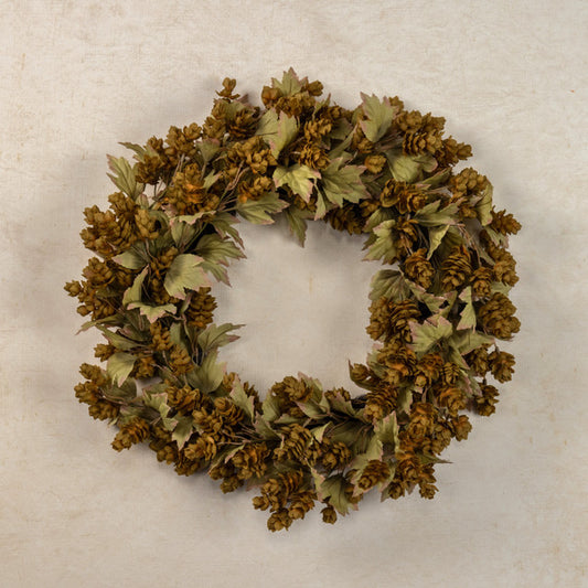 24" Green Hop Wreath
