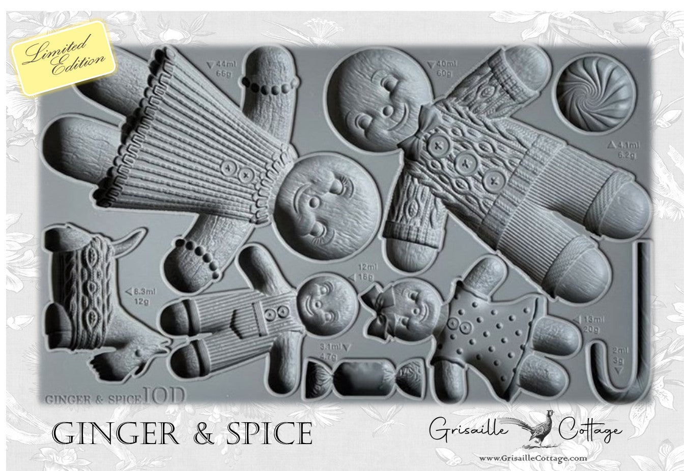 Ginger & Spice - IOD Decor Mould *Limited Edition*