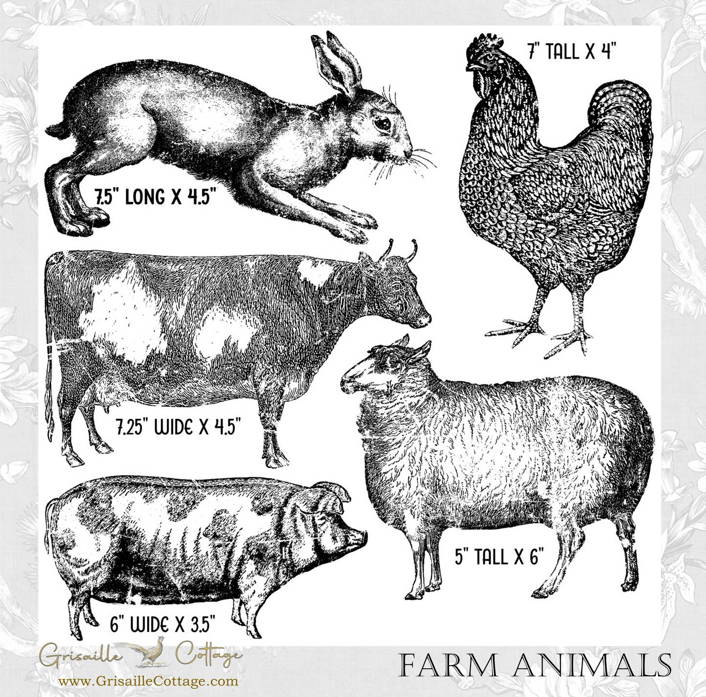Farm Animals - IOD Decor Stamp