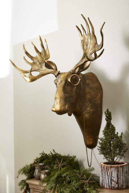 Eugene the Moose - Authentic E&E Eloise Collection Bronzed Aluminum Wall Mount - (𝐏𝐢𝐜𝐤-𝐔𝐩 𝐎𝐧𝐥𝐲)