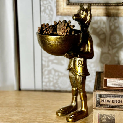 Eloise the Fox Dish - Authentic E&E Eloise Collection Bronzed Aluminum