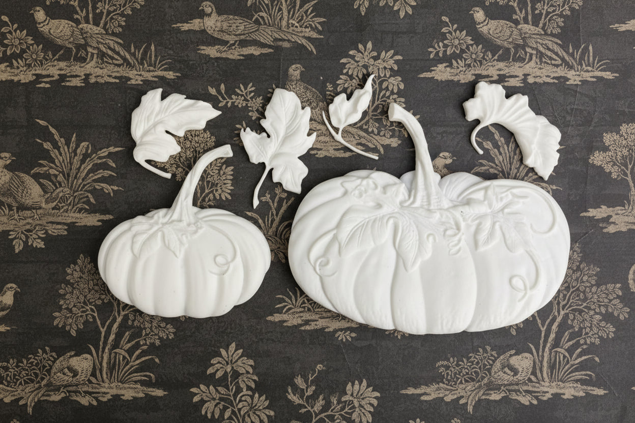 Hello Pumpkin 2023 - IOD Moulded Casted Resin Applique Set