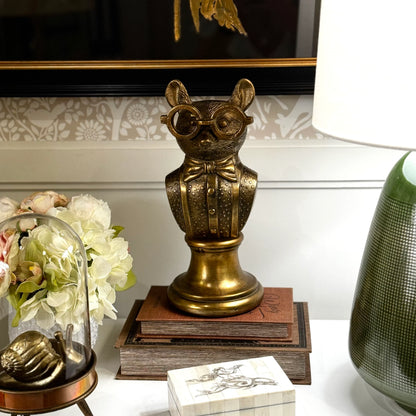 Louie the Mouse Bust - Authentic E&E Eloise Collection Bronzed Aluminum Bust