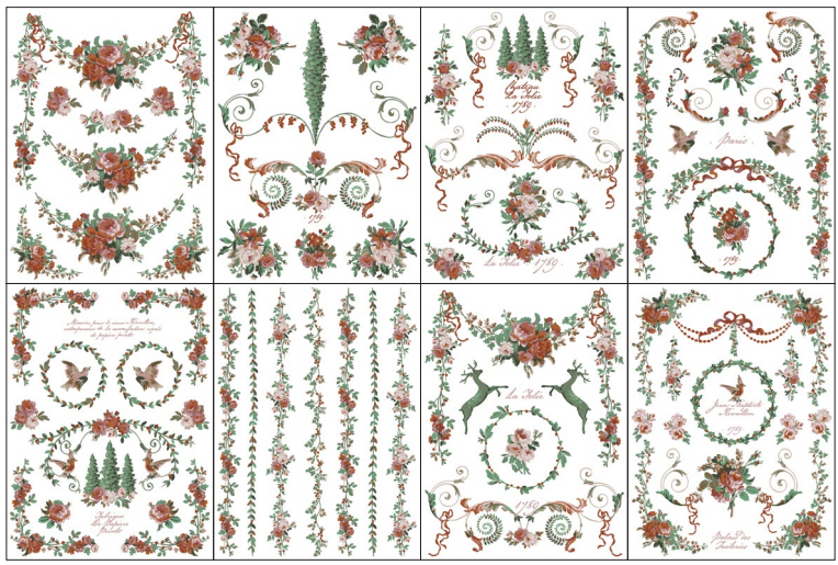 La Folie - 8 Sheet, 12x16 Pad IOD Paint Inlay™