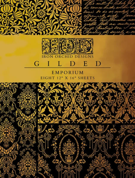 Emporium - Gilded 4-Sheet, 12x16 Pad IOD Decor Transfer™