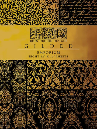 Emporium - Gilded Collection - 8 Sheet, 12x16 Pad IOD Decor Transfer™