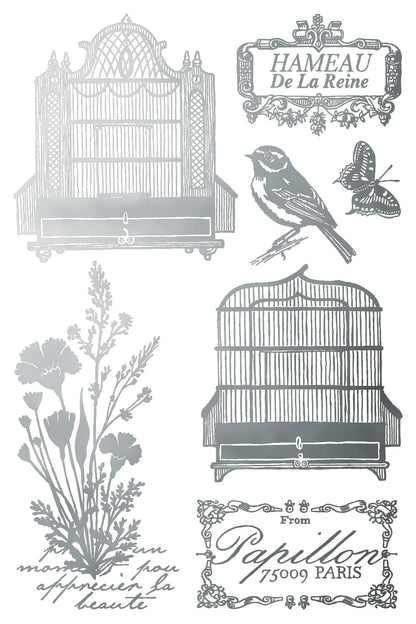 Papillon - Gilded Collection - 8 Sheet, 8x12 Pad IOD Decor Transfer™ 2026