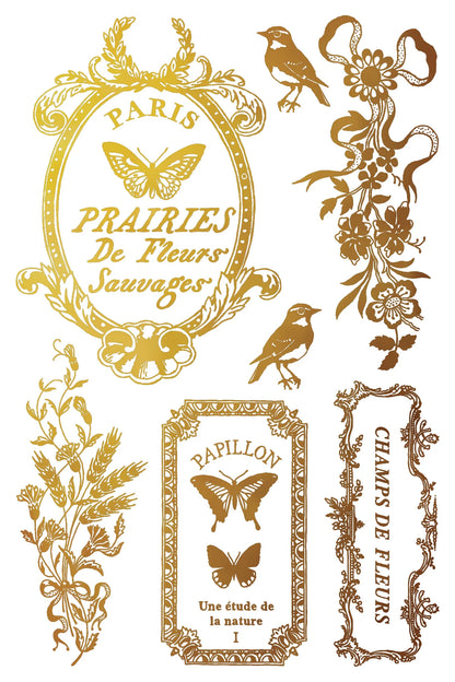Papillon - Gilded Collection - 8 Sheet, 8x12 Pad IOD Decor Transfer™ 2026