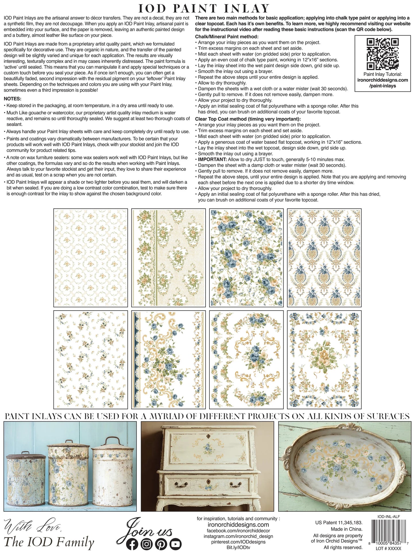 Alfred Peats and Co. - 8 Sheet, 12x16 Pad IOD Paint Inlay™ 2026