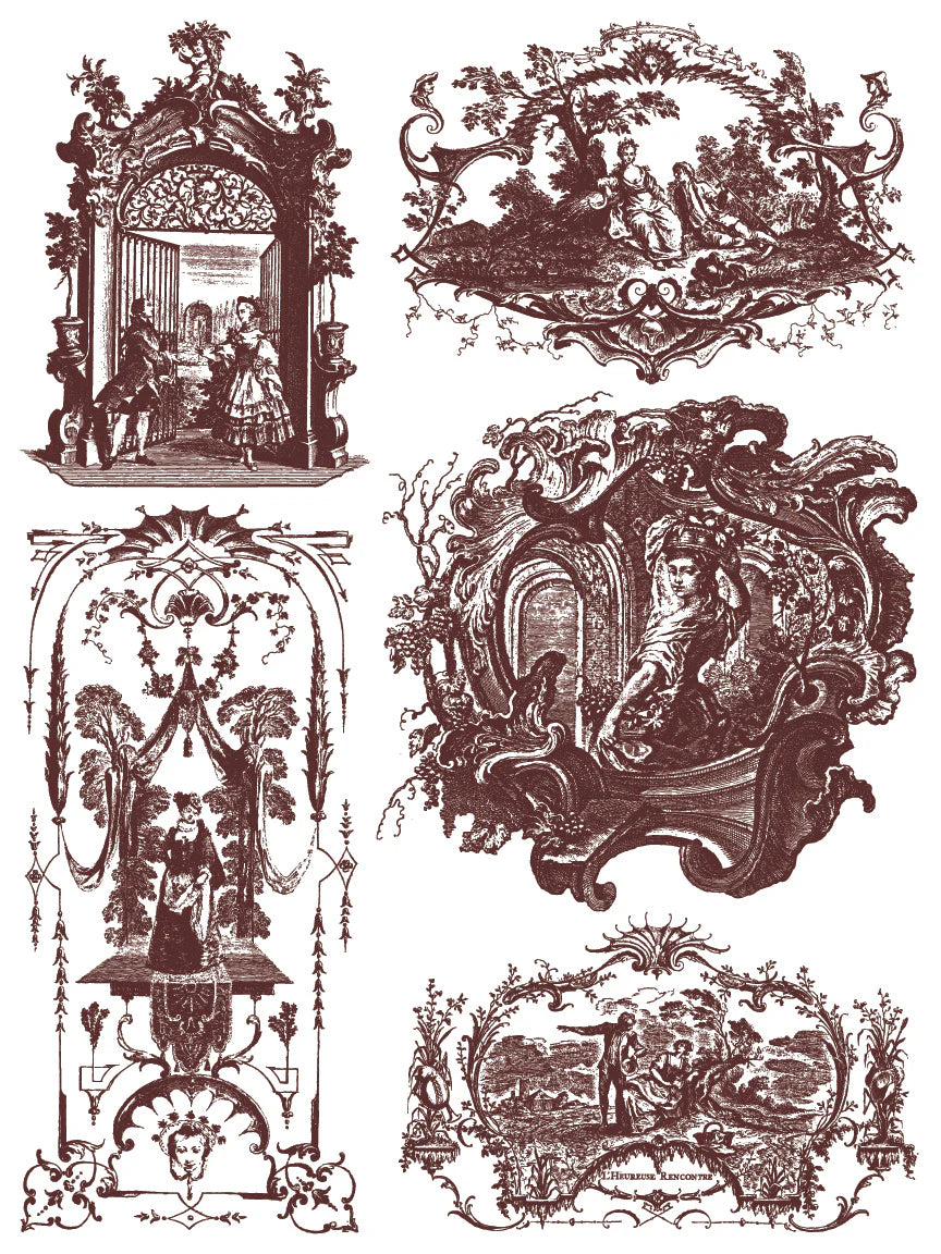 Hameau De La Reine - 8 Sheet, 12x16 Pad IOD Paint Inlay™ (Limited Release) 2026