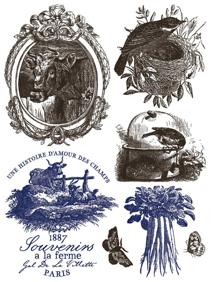 Hameau De La Reine - 8 Sheet, 12x16 Pad IOD Paint Inlay™ (Limited Release) 2026