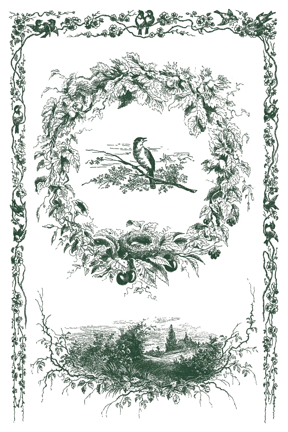 Little Lark - 8 Sheet, 8x12 Pad IOD Paint Inlay™ 2026