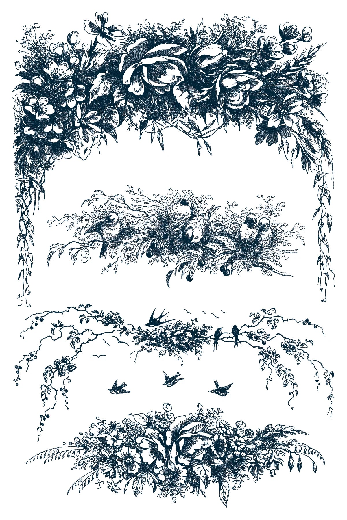 Little Lark - 8 Sheet, 8x12 Pad IOD Paint Inlay™ 2026