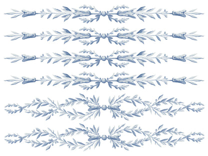 Trompe Le' Oeil Bleu - 4 Sheet, 12x16 Pad IOD Paint Inlay™