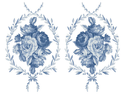 Trompe Le' Oeil Bleu - 4 Sheet, 12x16 Pad IOD Paint Inlay™