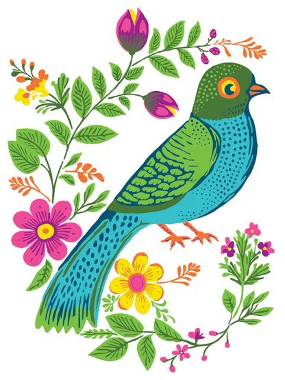 Vida Flora - 8 Sheet, 12x16 Pad IOD Paint Inlay™