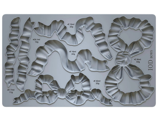 Bows (𝗨𝘀𝗲𝗱 - 𝗟𝗶𝗸𝗲 𝗡𝗲𝘄) - IOD Decor Mould
