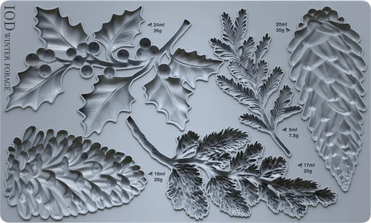 Winter Forage (𝗨𝘀𝗲𝗱 - 𝗟𝗶𝗸𝗲 𝗡𝗲𝘄) - IOD Decor Mould