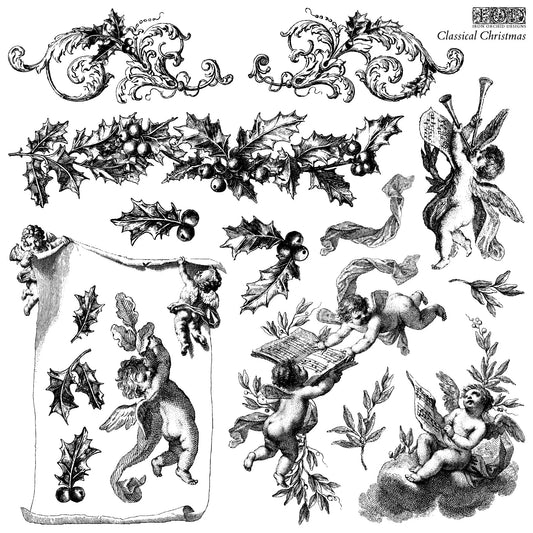 Classical Christmas - IOD Decor Stamp