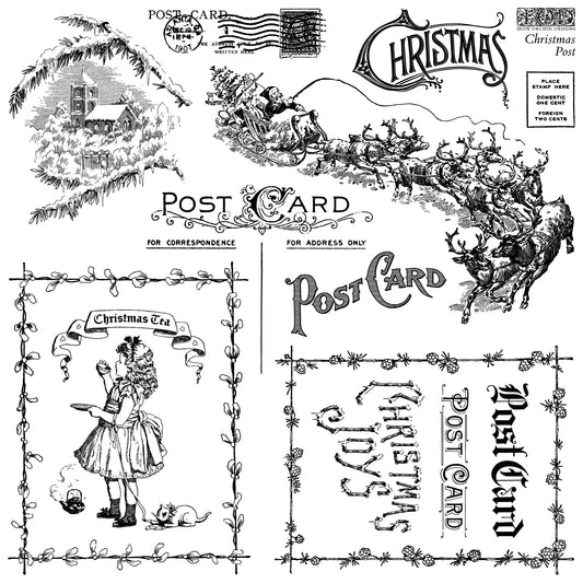 Christmas Post - IOD Decor Stamp