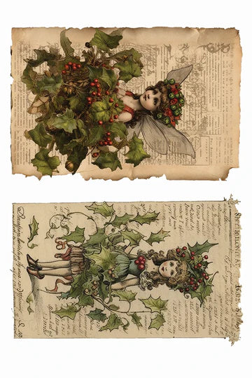 Fairy Merry Christmas - 8 Sheet, 8x12 Pad IOD Decor Transfer™ 2023