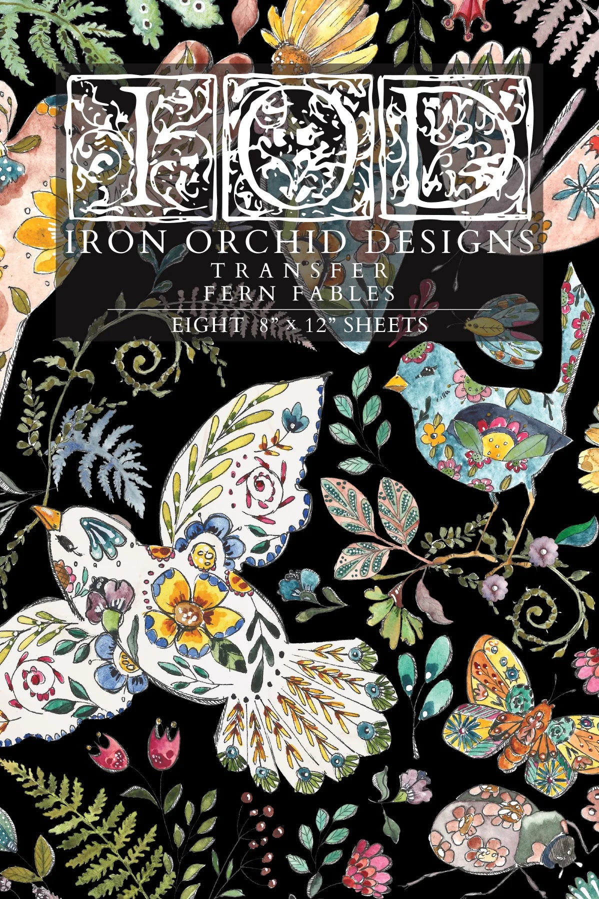 Fern Fables - 8 Sheet, 8x12 Pad IOD Decor Transfer™ 2026 (Next IOD Restock Late July)