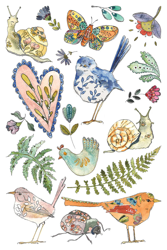 Fern Fables - 8 Sheet, 8x12 Pad IOD Decor Transfer™ 2026 (Next IOD Restock Late July)