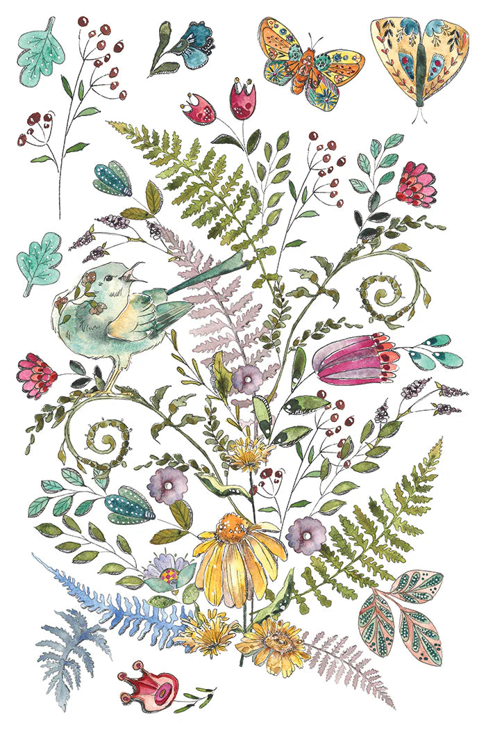 Fern Fables - 8 Sheet, 8x12 Pad IOD Decor Transfer™ 2026 (Next IOD Restock Late July)