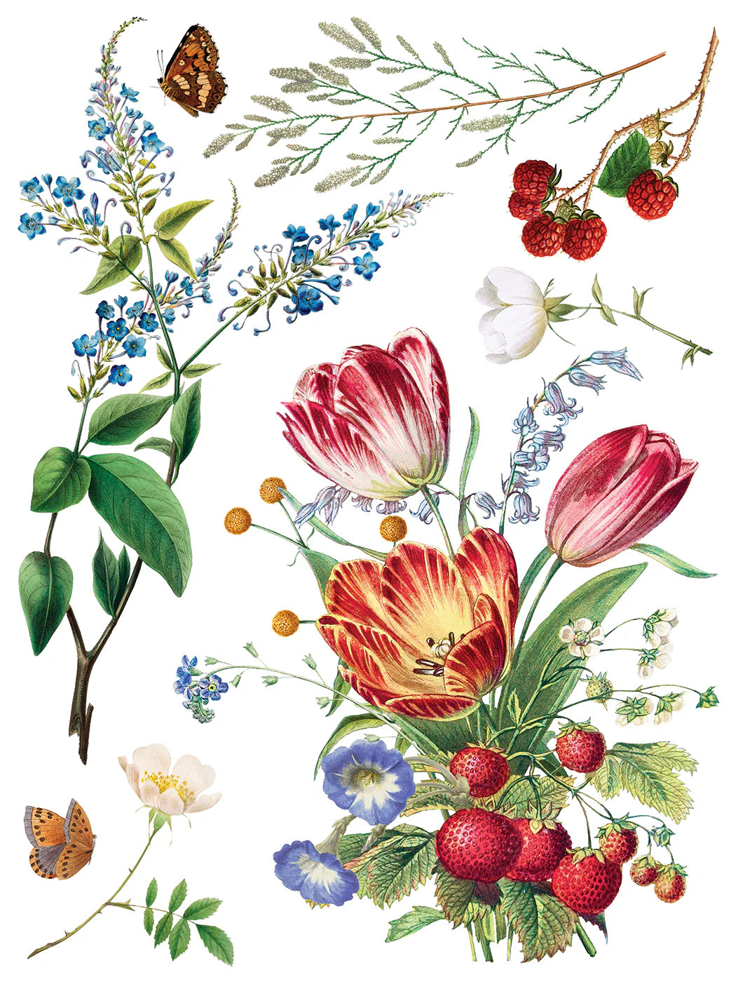 Marche' Des Fleurs - 8 Sheet, 12x16 Pad IOD Decor Transfer™ 2026