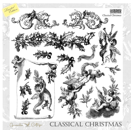 Classical Christmas - IOD Decor Stamp