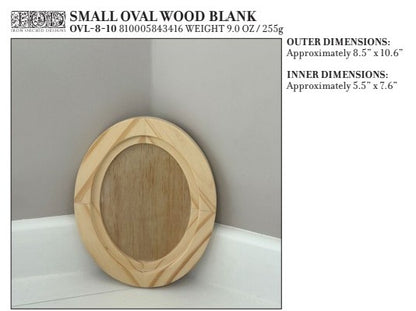 Oval 10.6 x 8.5 - IOD Wood Gallery Blank (2026)