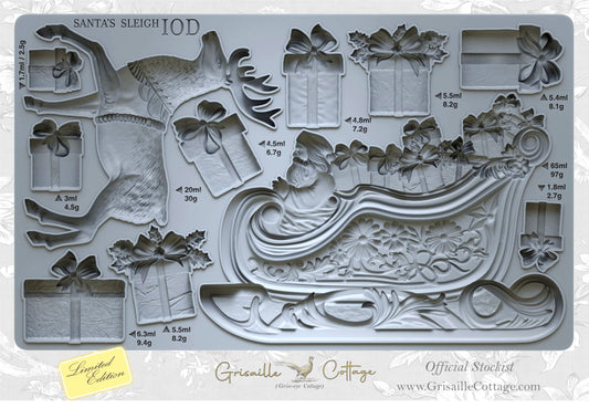 Santa's Sleigh - IOD Decor Mould