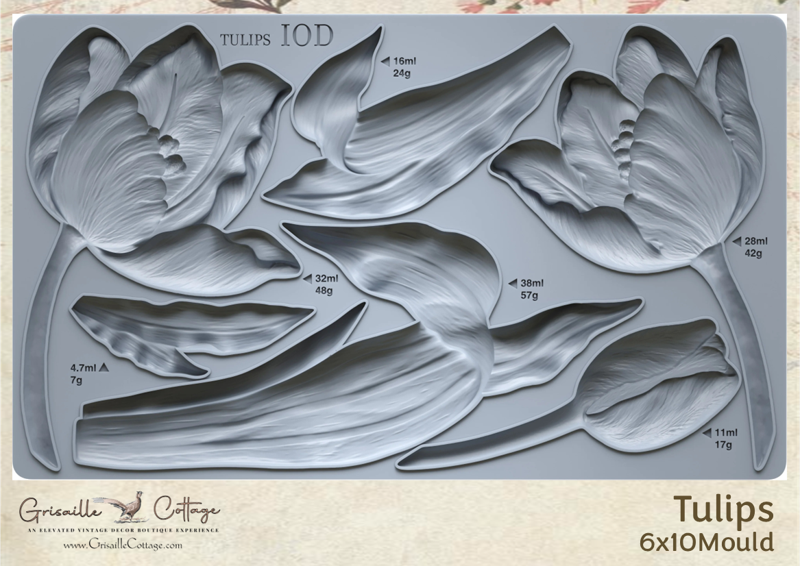 *More on the way (Pre-Order) Tulips - IOD Decor Mould 2026
