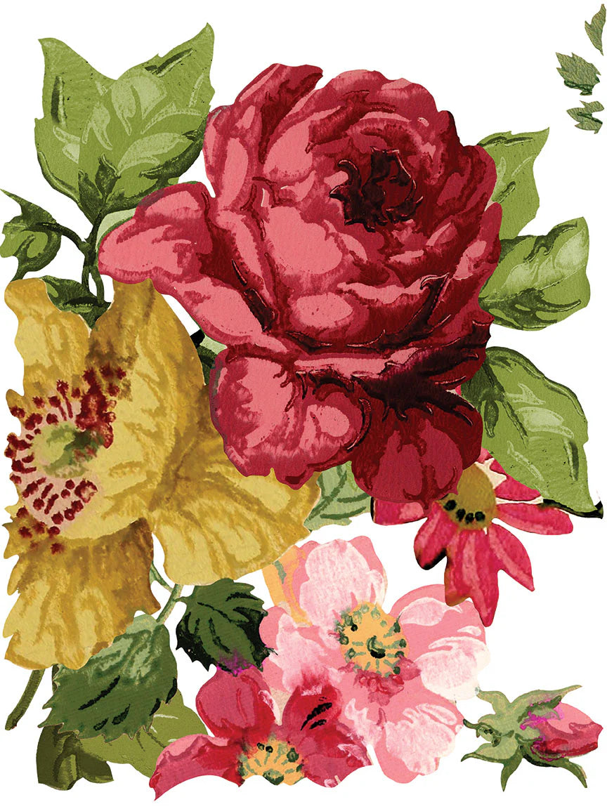 Wall Flower - 8 Sheets, 12x16 Pad IOD Decor Transfer™