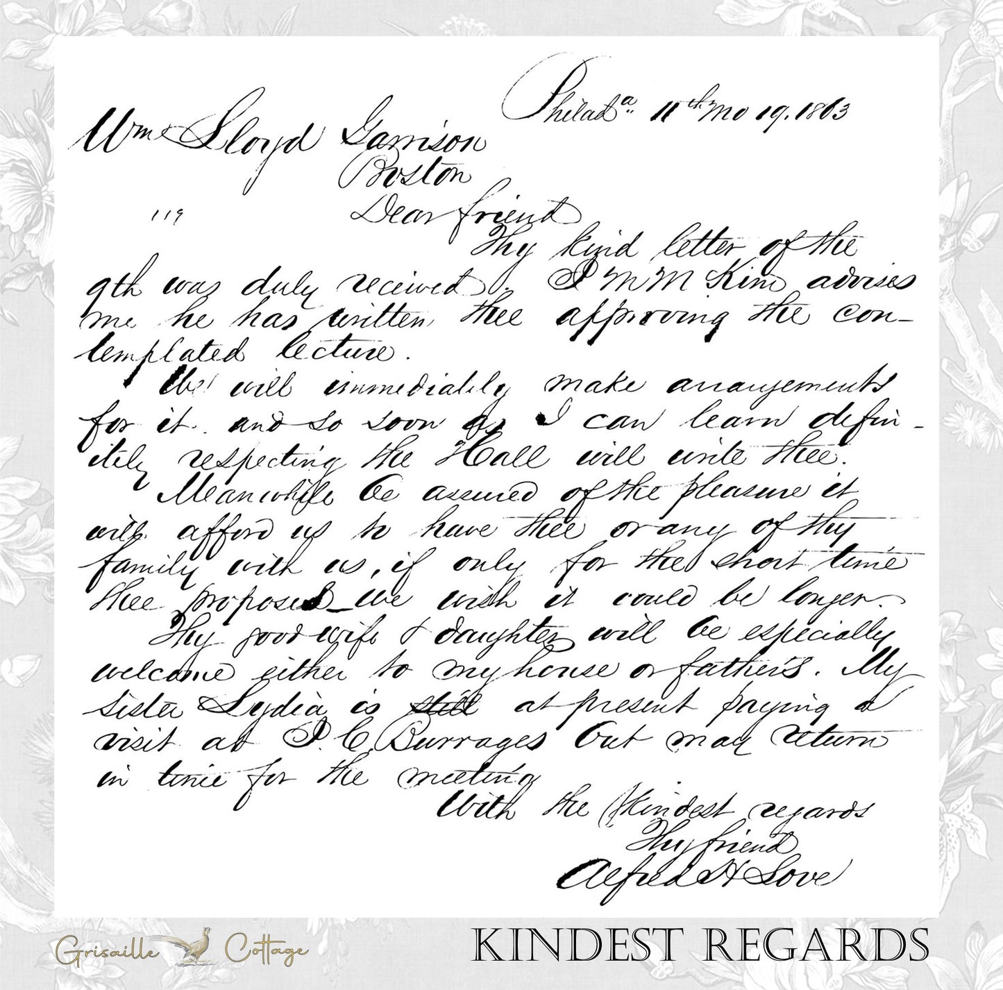 Kindest Regards - IOD Decor Stamp