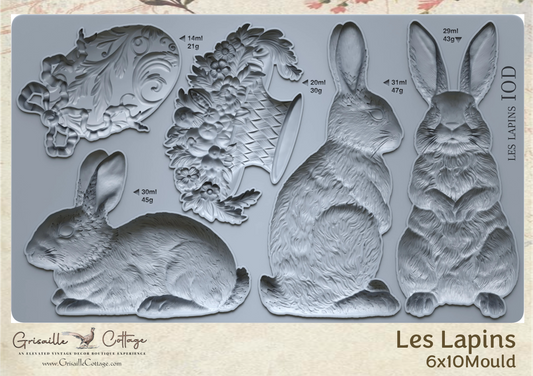 Les Lapins - IOD Decor Mould 2026