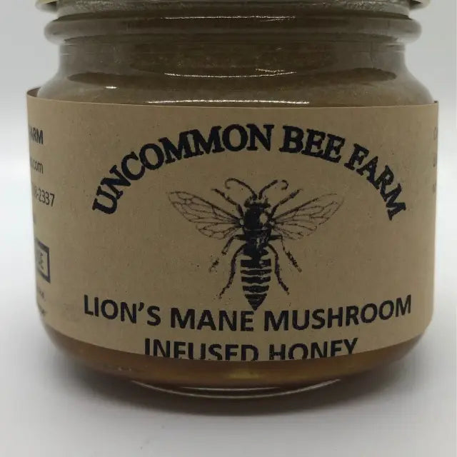 Lions Mane Mushroom Infused Honey 5oz Jar