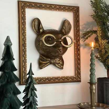 Louie the Mouse - Authentic E & E Collection Bronzed Aluminum Wall Mount