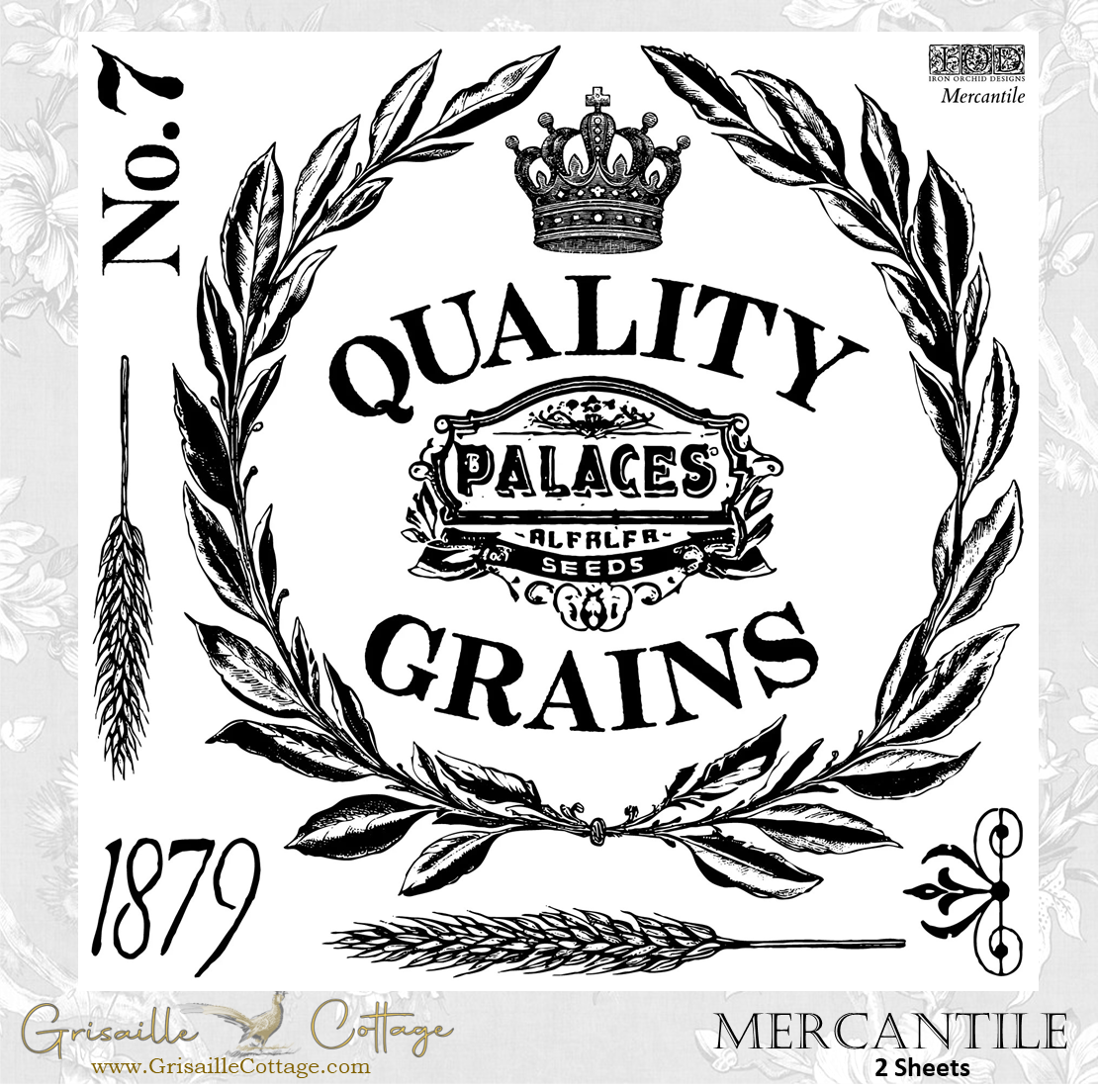 Mercantile 2-Sheet Set - IOD Decor Stamp