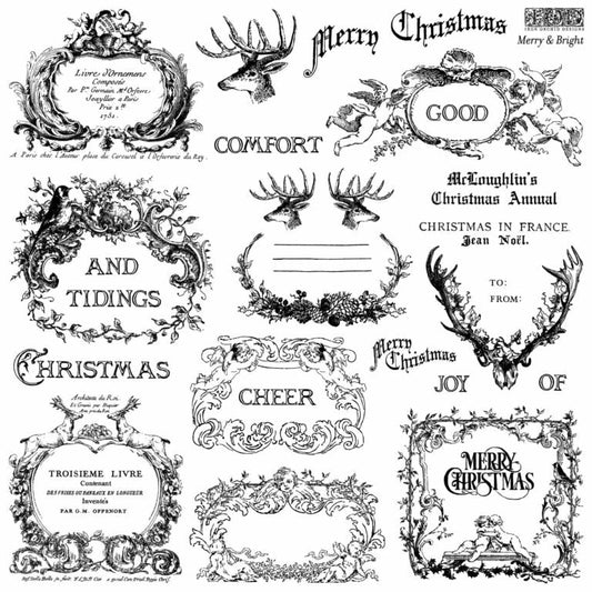 Merry & Bright - IOD Decor Stamp 2021