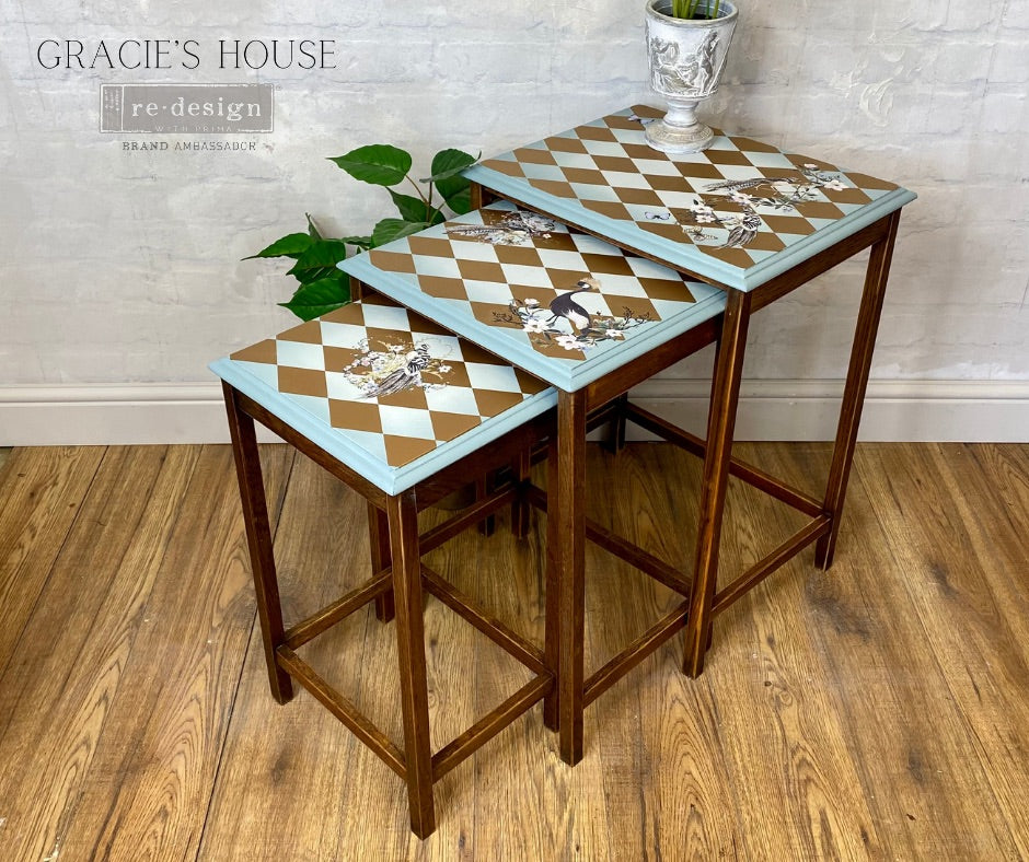 Gold Harlequin 24inx35in (2-Sheets) - Redesign Decor Transfer®